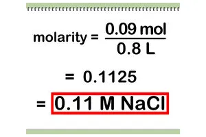 怎么算出体积摩尔浓度