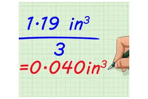怎么计算一个圆锥体的体积