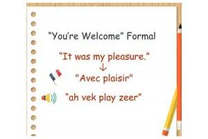 怎么用法语说“不客气”