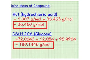 怎么计算摩尔质量