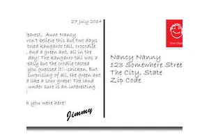 怎么写一张明信片