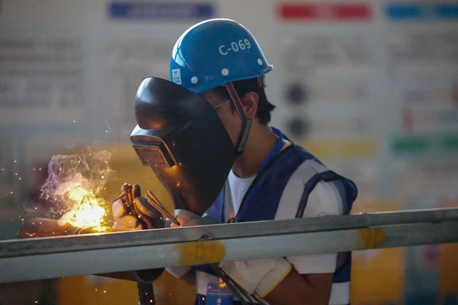 竞赛精彩瞬间。中建七局江苏公司供图